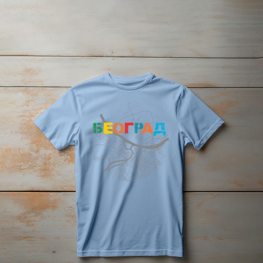 Camiseta Majica sa štampanim printom Cam 198, Dečija, Cijan