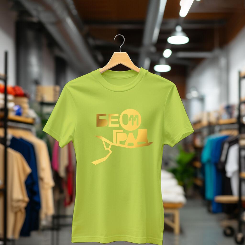 Camiseta Majica sa štampanim printom Cam 199, Ženska, Limeta