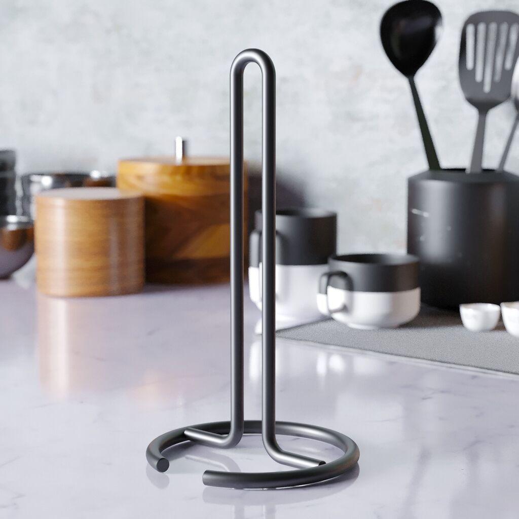 Aberto Design Držač ubrusa MG302, Metalni, 32 x 13 cm, Crni