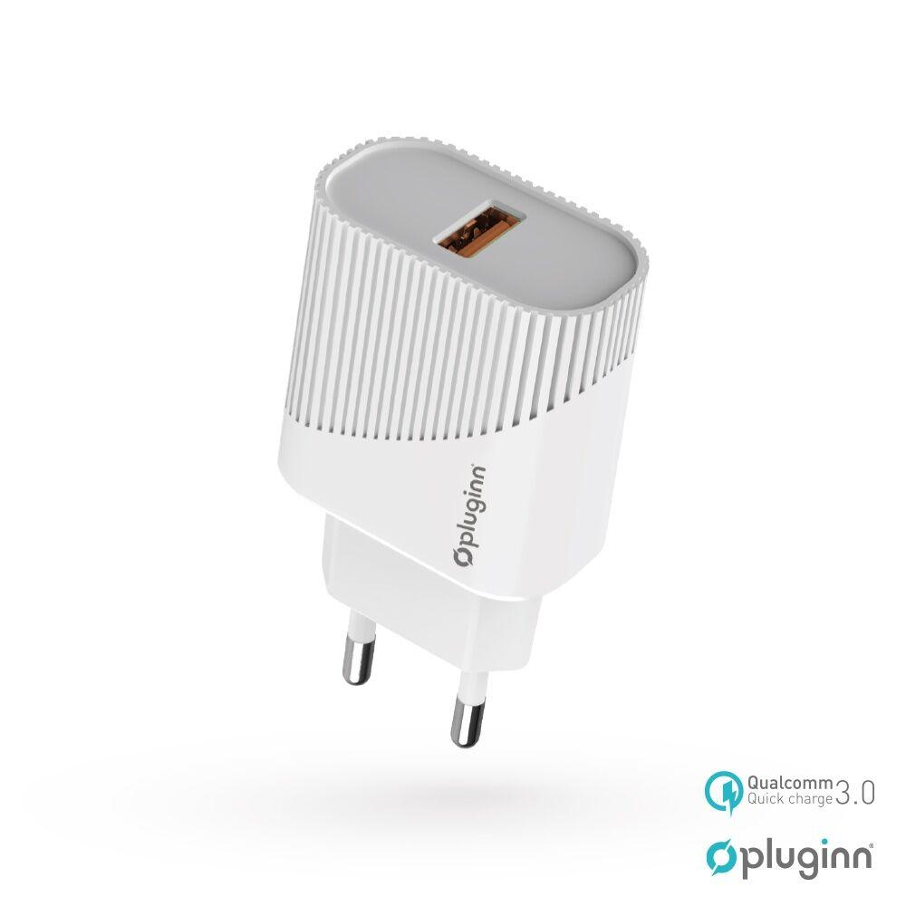 Pluginn Kućni punjač PI-D52S, QC3.0, 18W, Beli