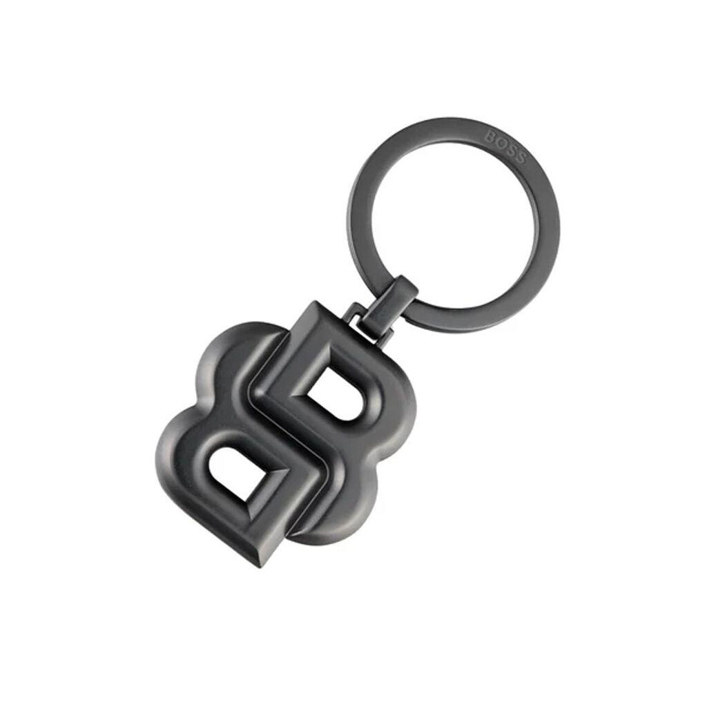 Privezak za ključeve Hugo Boss Dupli B HAK567D, sivi