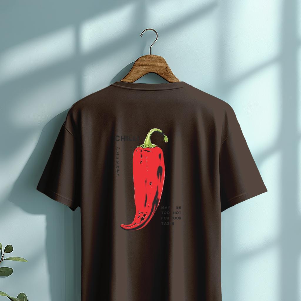 Camiseta Majica sa štampanim printom Frost 8, Unisex, Čokolada