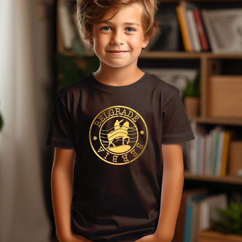 Camiseta Majica sa štampanim printom Cam 197, Dečija, Čokolada