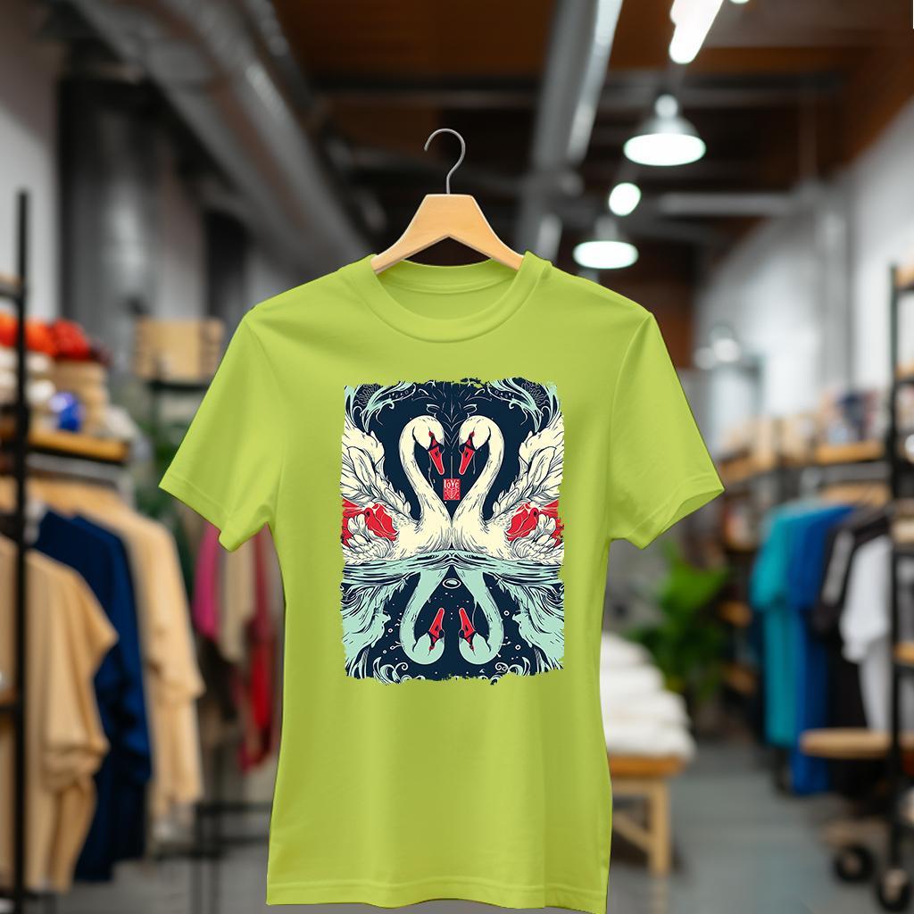 Camiseta Majica sa štampanim printom Cam 863, Ženska, Limeta