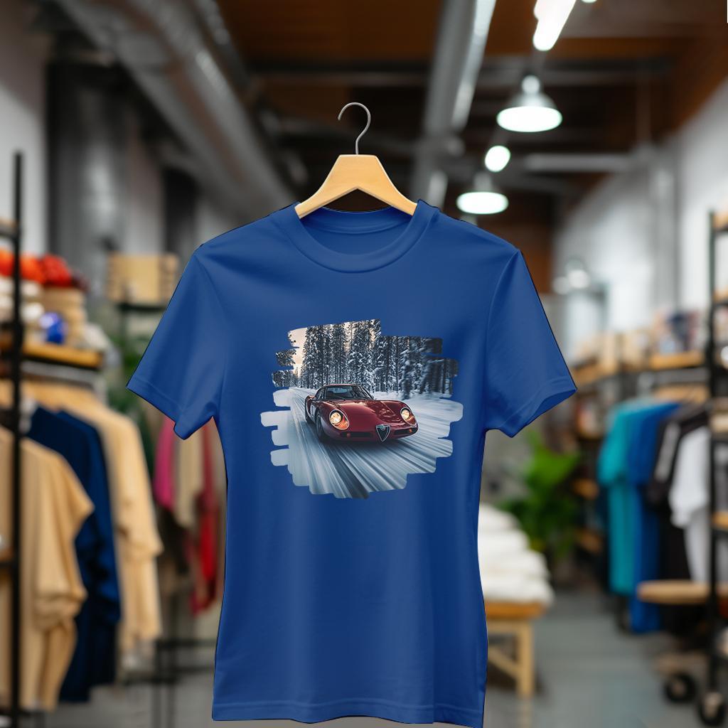 Camiseta Majica sa štampanim printom Cam 847, Ženska, Borovnica