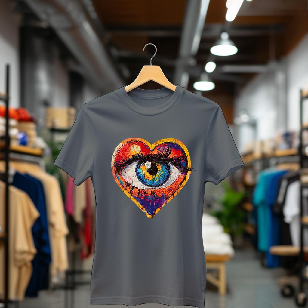 Camiseta Majica sa štampanim printom Cam 862, Ženska, Tamnosiva