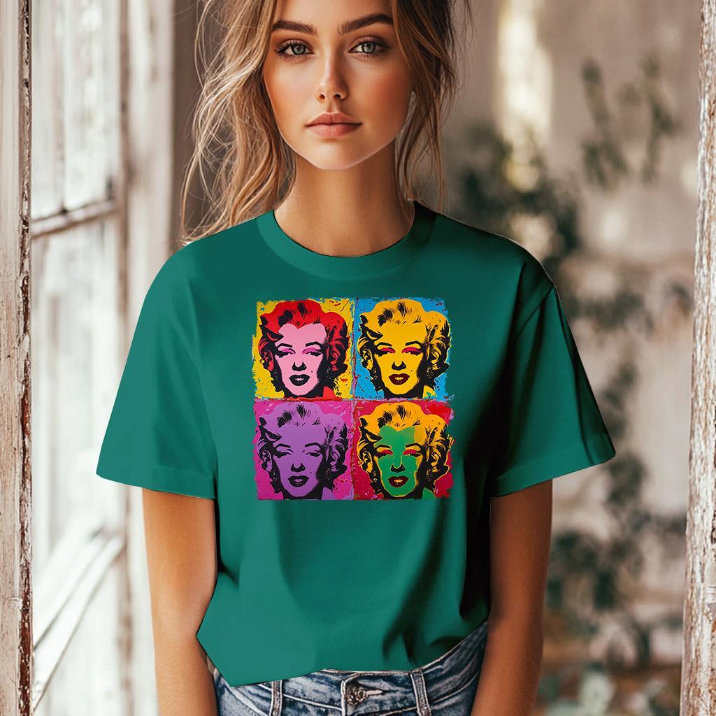 Camiseta Majica sa štampanim printom Cam 857, Ženska, Bambus