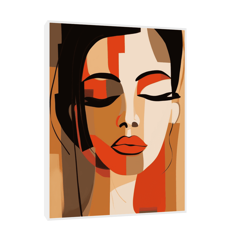 Canvas Slika na platnu Mirni pogled 60x80cm, Sa ramom, Beli