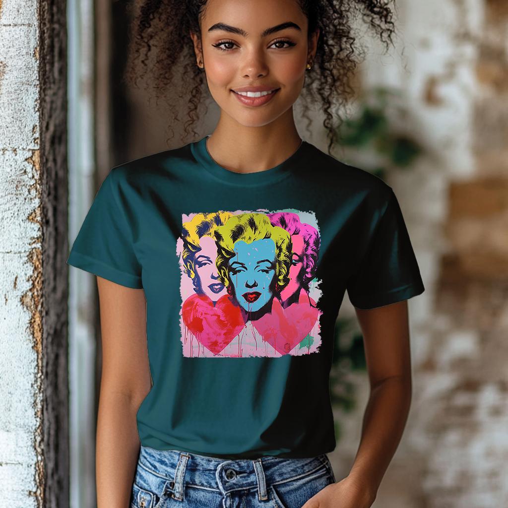 Camiseta Majica sa štampanim printom Cam 858, Ženska, Teksas