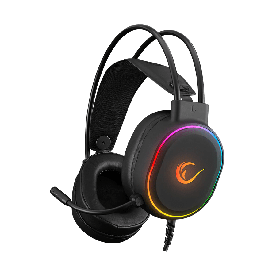 Rampage geјmerske slušalice sa mikrofonom Rogue, USB, RGB LED, crne