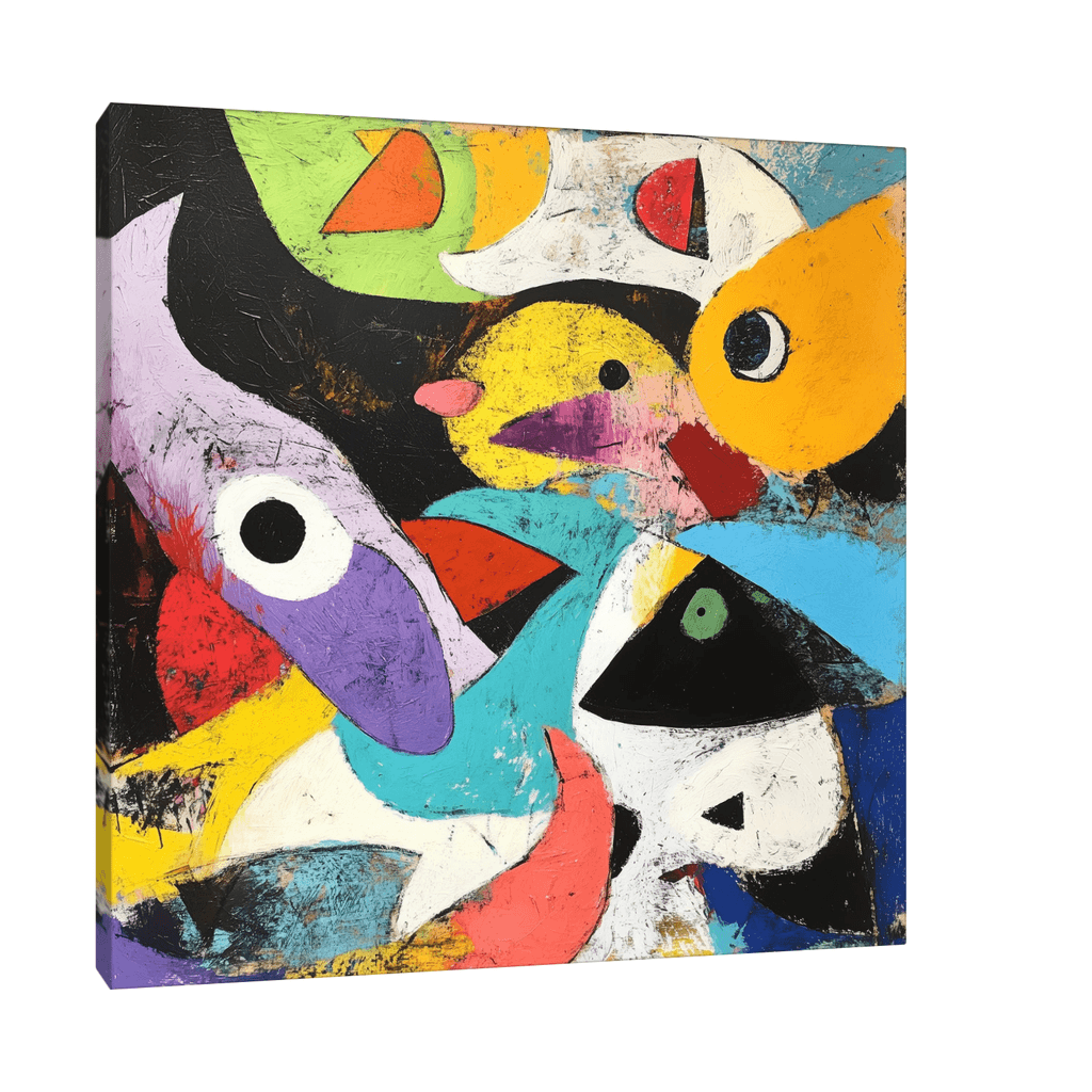 Canvas Slika na platnu Ptice, Bez rama, 40x40cm