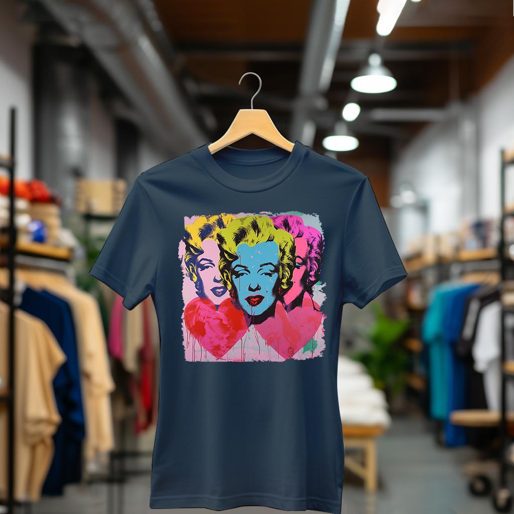 Camiseta Majica sa štampanim printom Cam 858, Ženska, Teget