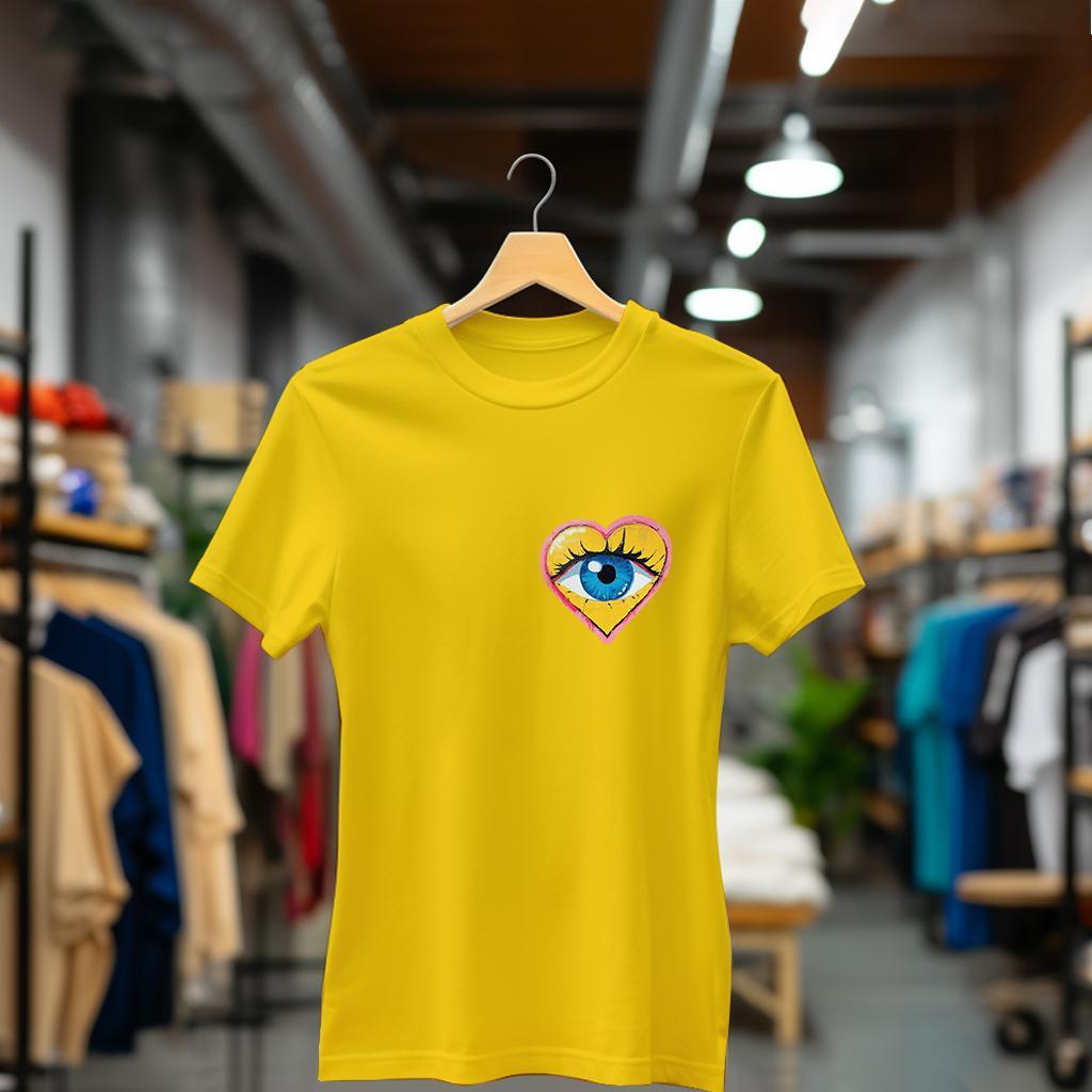 Camiseta Majica sa štampanim printom Cam 861, Ženska, Zlatne boje
