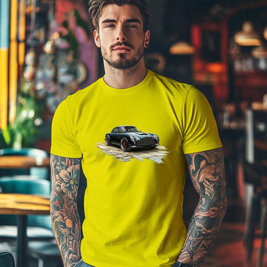 Camiseta Majica sa štampanim printom Cam 852, Muška, Žuta