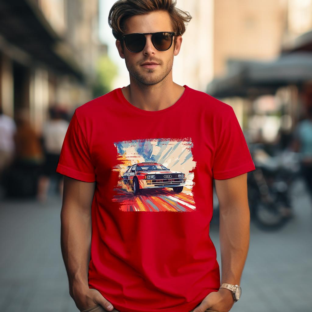 Camiseta Majica sa štampanim printom Cam 844, Muška, Crvena