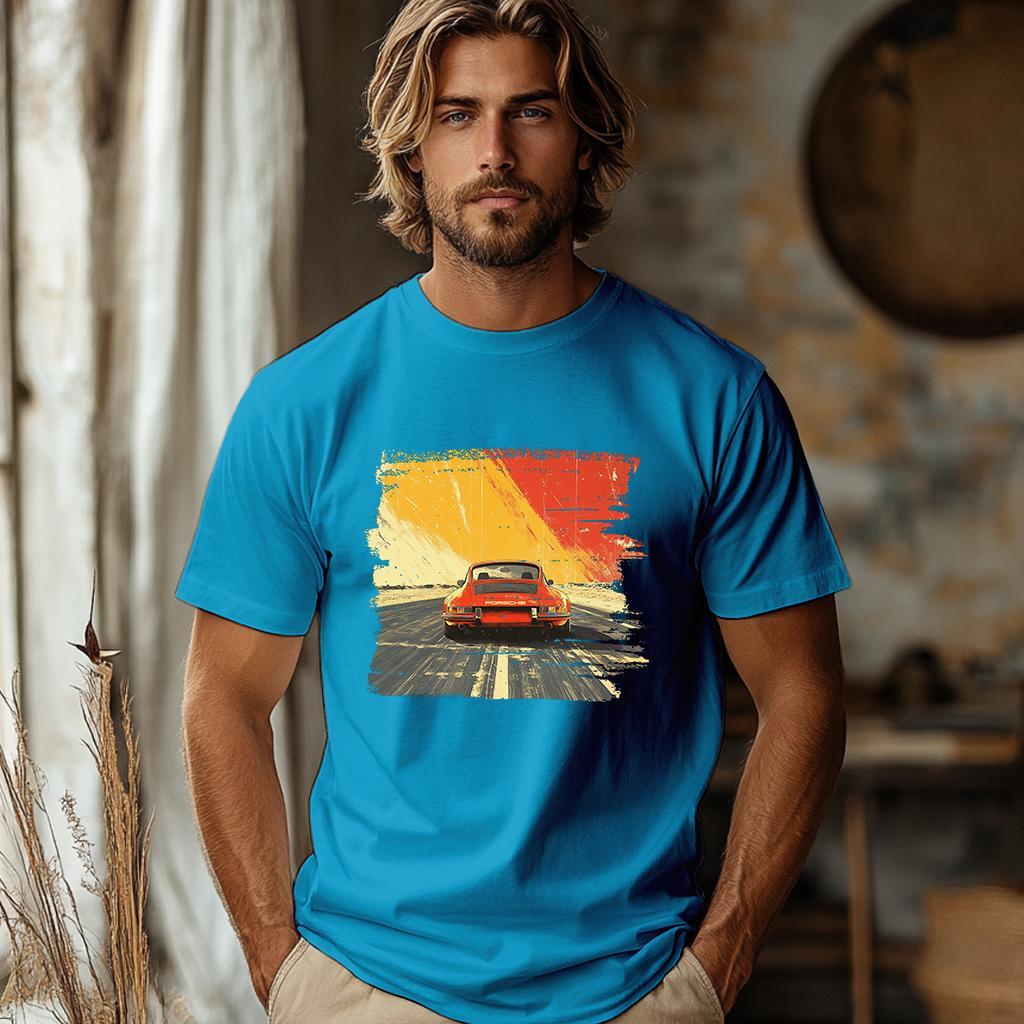 Camiseta Majica sa štampanim printom Cam 842, Muška, Akva