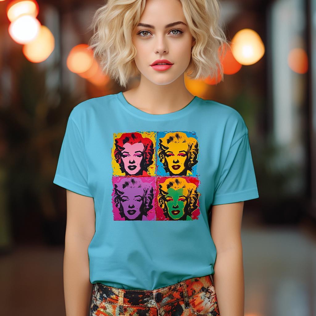 Camiseta Majica sa štampanim printom Cam 857, Ženska, Akvamarin