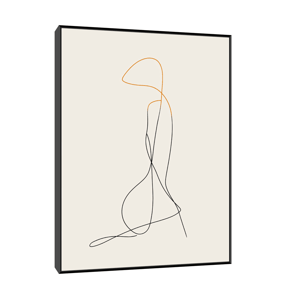 Canvas Slika na platnu Nude, 75x100cm, Sa ramom, Crni