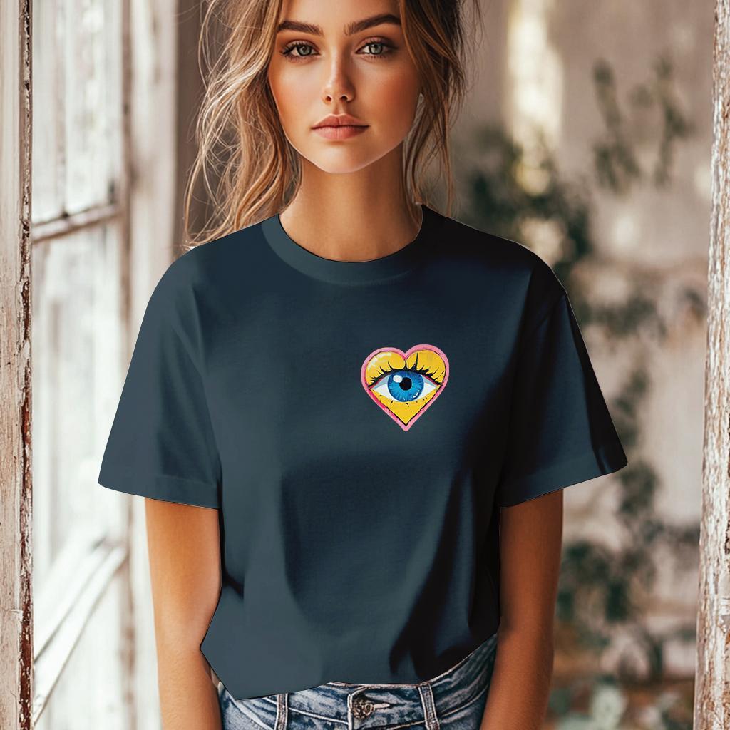 Camiseta Majica sa štampanim printom Cam 861, Ženska, Teget