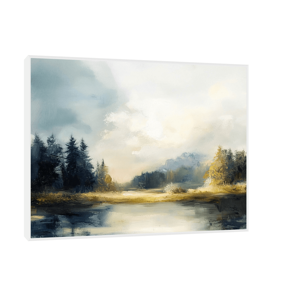Canvas Slika na platnu Magična šuma, Sa ramom, 100 x 75 cm, Beli