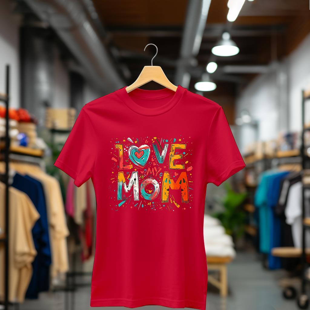 Camiseta Majica sa štampanim printom Cam 869, Ženska, Crvena