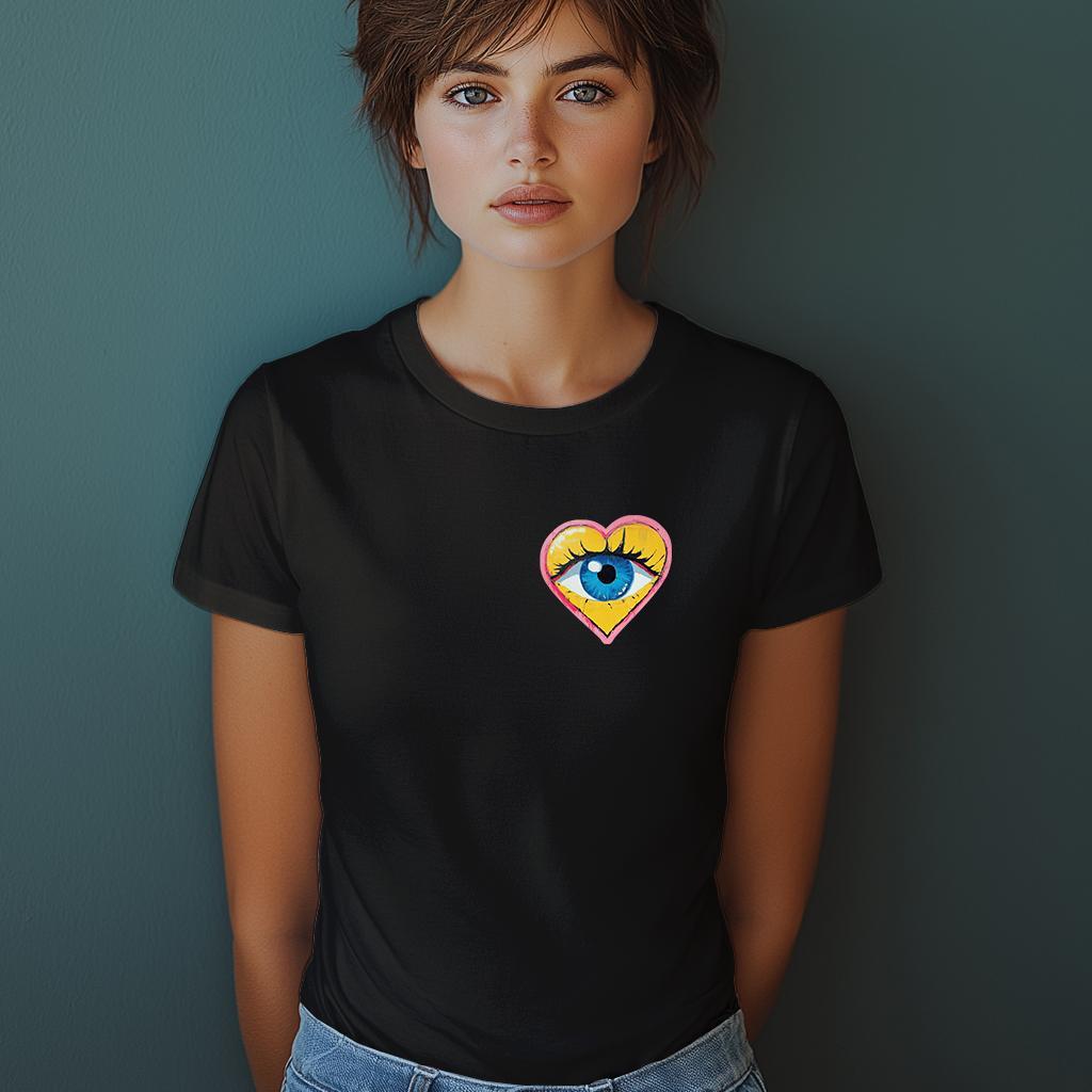 Camiseta Majica sa štampanim printom Cam 861, Ženska, Crna