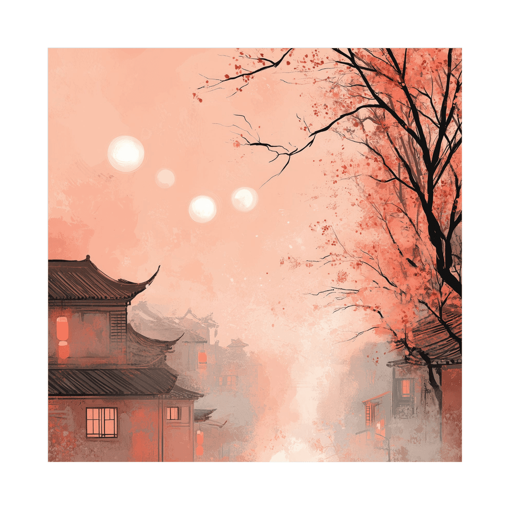 Canvas Slika na platnu Magični Japan, 80x80cm