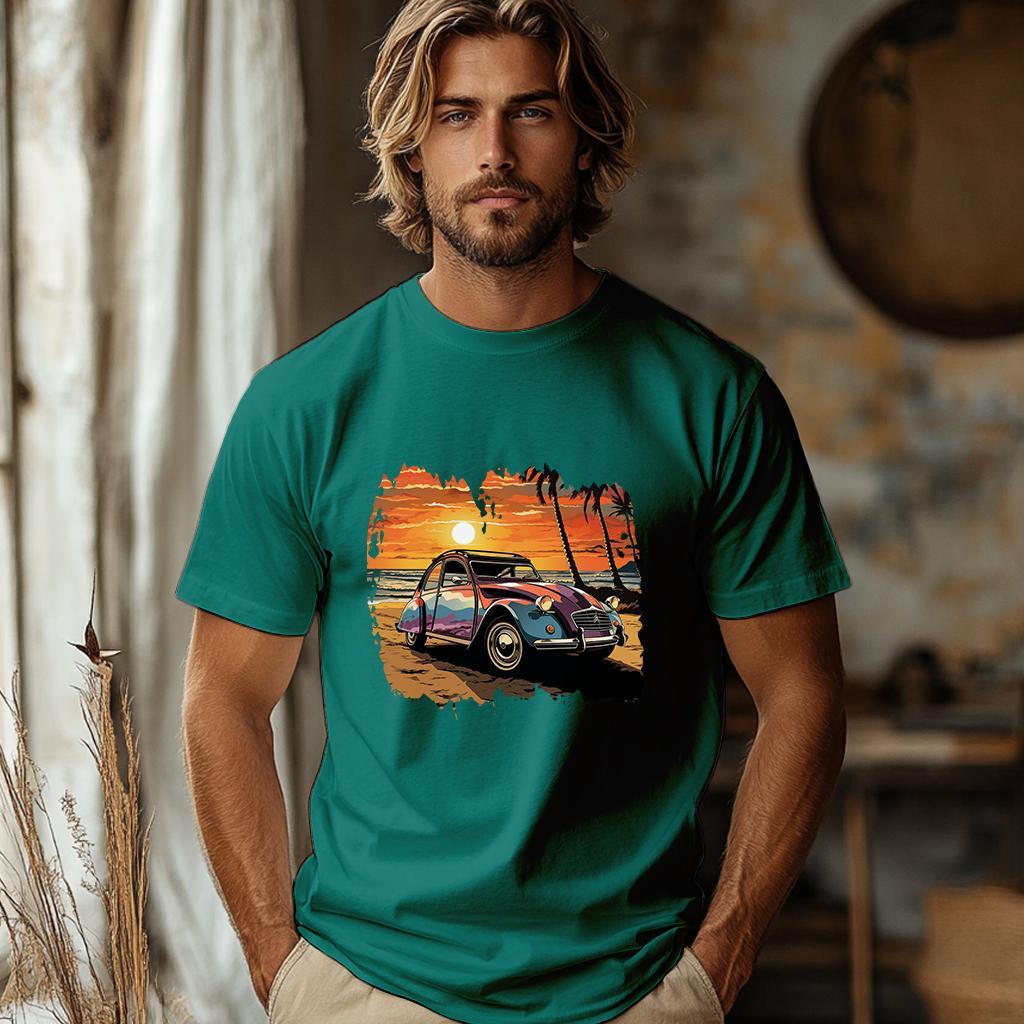 Camiseta Majica sa štampanim printom Cam 841, Muška, Bambus