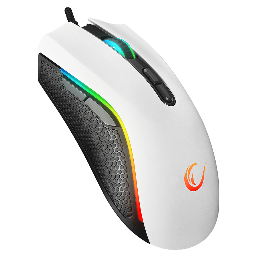 Rampage geјmerski miš SMX-R44 V2 Macrol, 12800 DPI, RGB, LED, beli