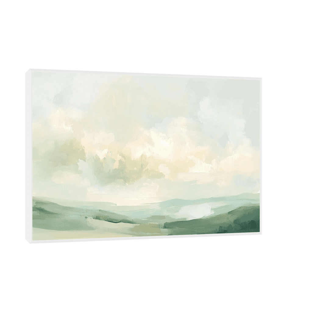 Canvas Slika na platnu Čudesno nebo, Sa ramom, 45 x 30 cm, Beli