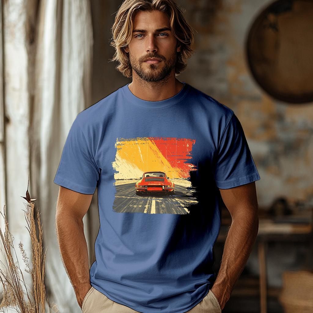 Camiseta Majica sa štampanim printom Cam 842, Muška, Plava