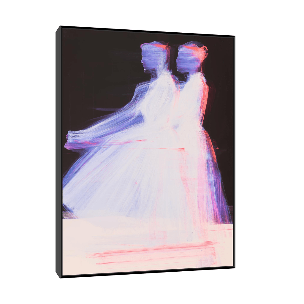 Canvas Slika na platnu Balerine, 75x100cm, Sa ramom, Crni