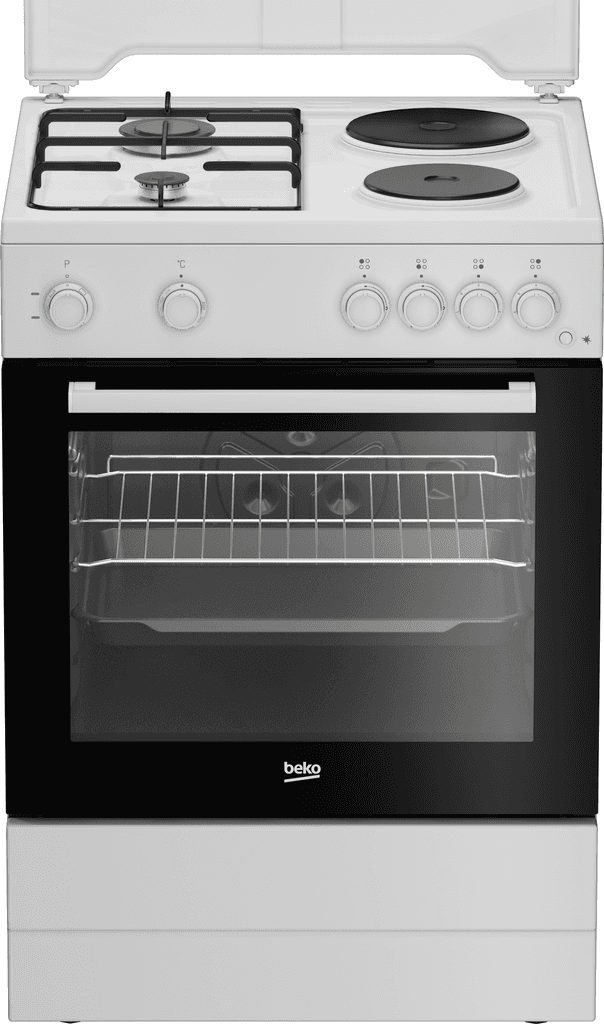 Beko Kombinovani šporet FBS64010WD, 2 ringle, 2 gorionika, 75l, Beli