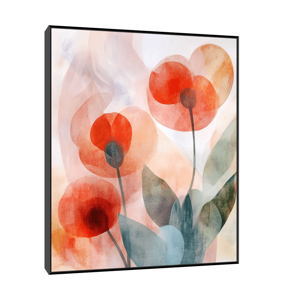 Canvas Slika na platnu Bulke pored puta 120x150cm, Sa ramom, Crni