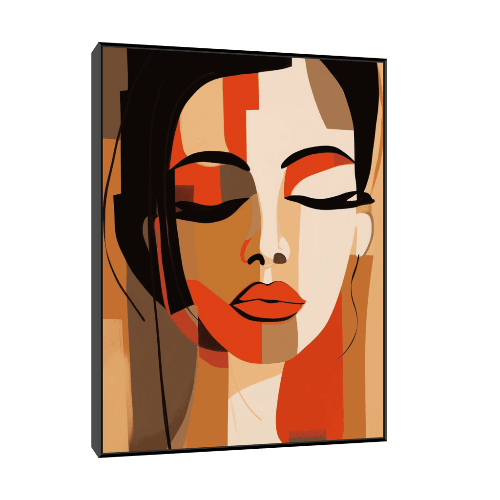 Canvas Slika na platnu Mirni pogled 60x80cm, Sa ramom, Crni