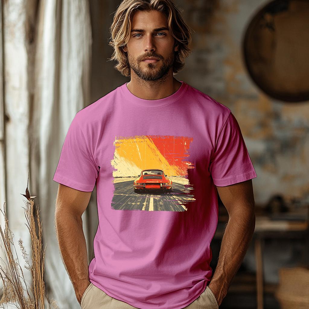 Camiseta Majica sa štampanim printom Cam 842, Muška, Orhideja