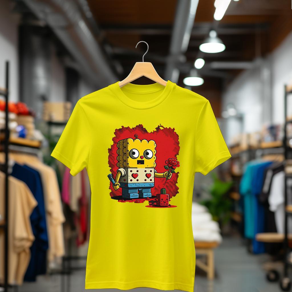 Camiseta Majica sa štampanim printom Cam 867, Ženska, Žuta