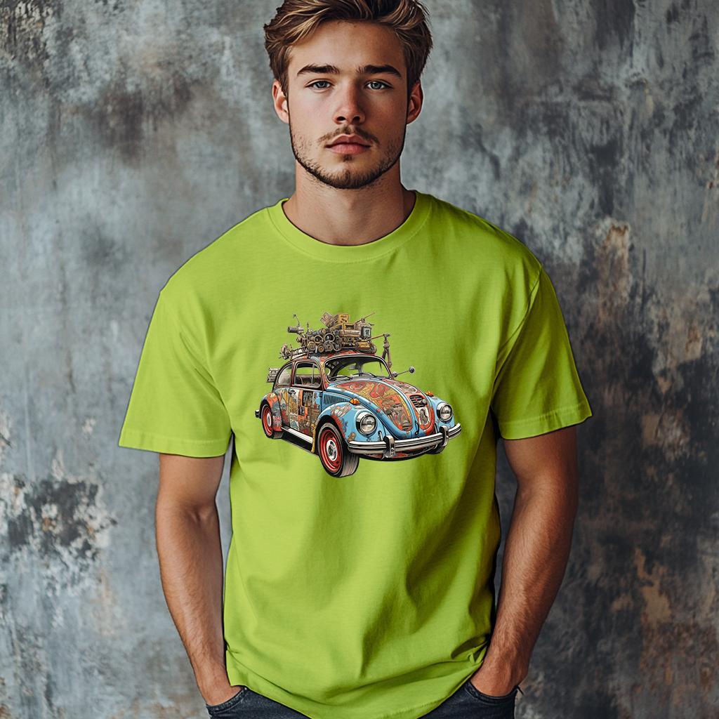 Camiseta Majica sa štampanim printom Cam 848, Muška, Limeta