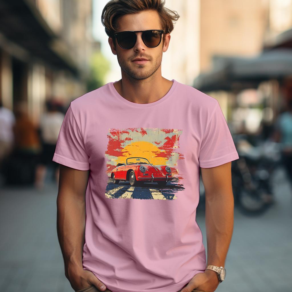 Camiseta Majica sa štampanim printom Cam 843, Muška, Roze