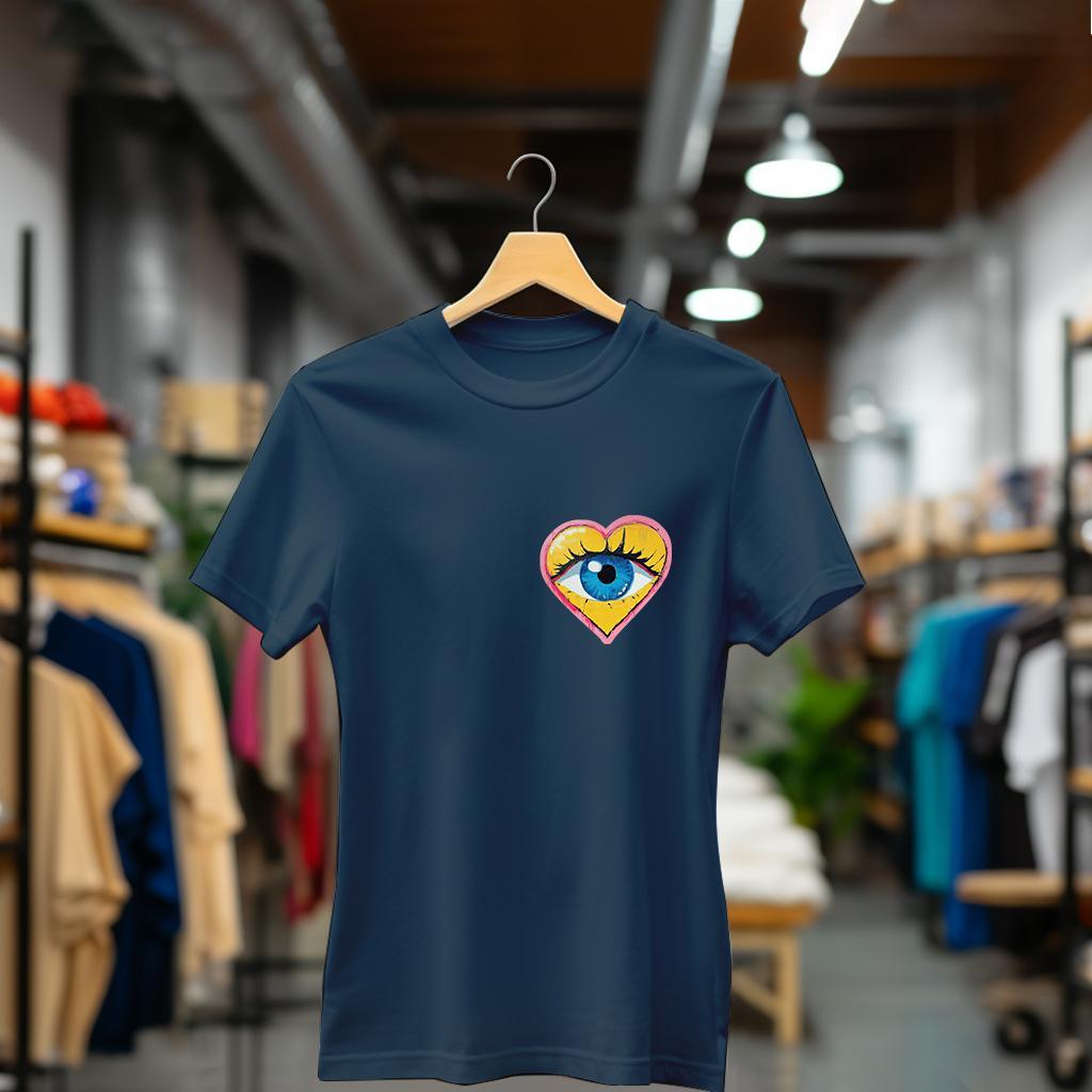 Camiseta Majica sa štampanim printom Cam 861, Ženska, Tamnoplava