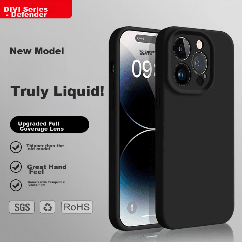 Divi Maska za mobilni telefon iPhone 14 Pro Max, Crna