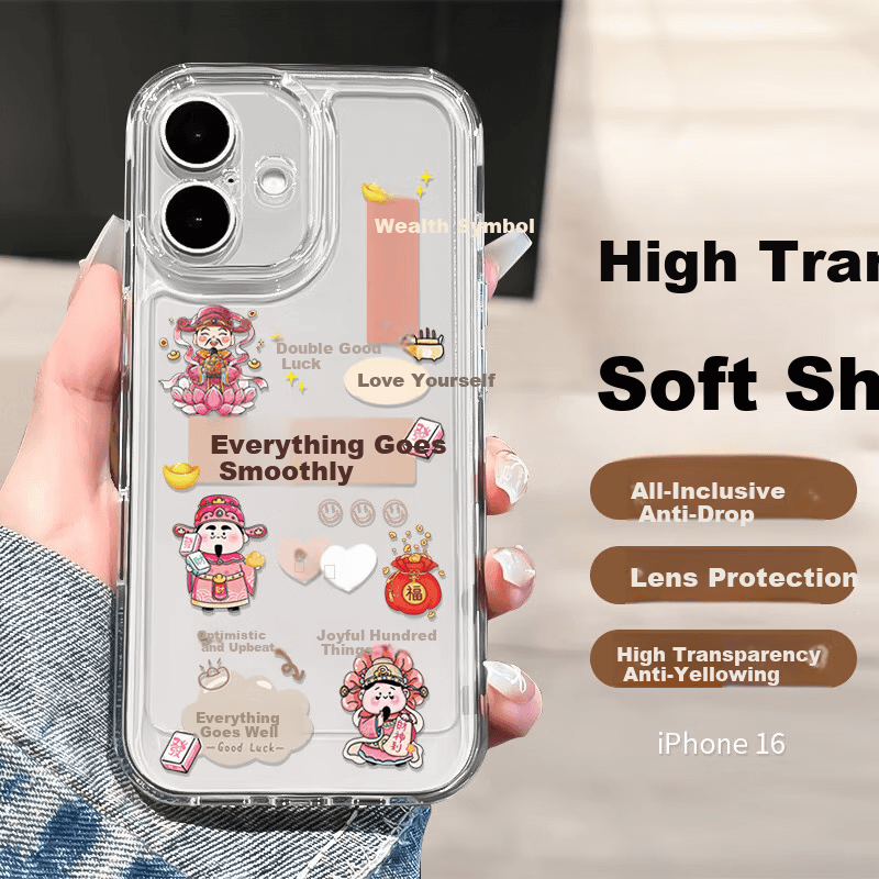 Yingkaida  Maska za mobilni telefon iPhone 16, Šarena