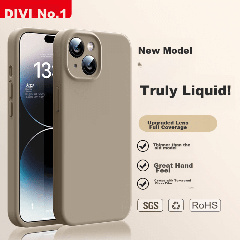Divi Maska za mobilni telefon iPhone 14, Siva