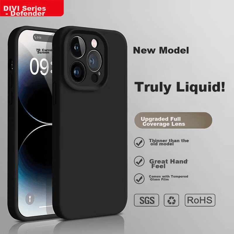 Divi Maska za mobilni telefon iPhone 14 Pro, Crna