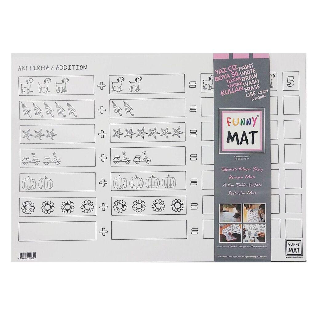 Funny Mat Podmetač za sto i bojanka, Sabiranje