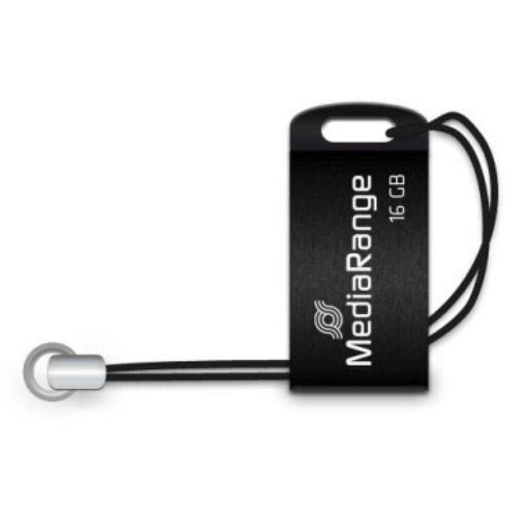 MediaRange Usb flash memorija MR921, 2.0, 16 GB, Crna