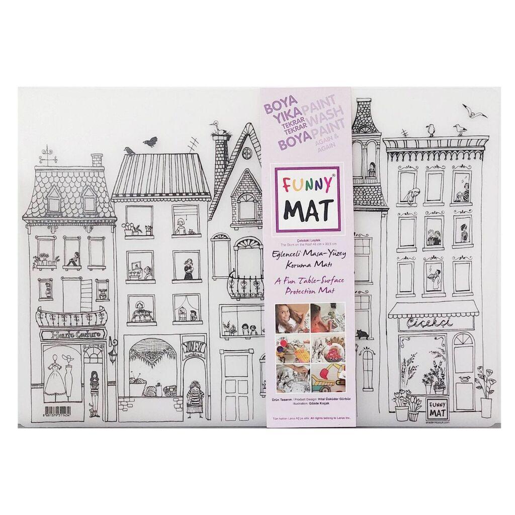 Funny Mat Podmetač za sto i bojanka, Grad