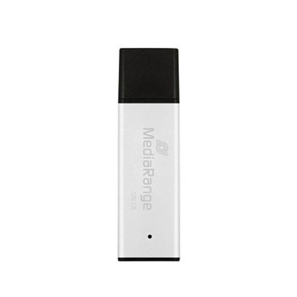 MediaRange Usb flash memorija MR1902, 3.0, 128 GB, Svetlosiva