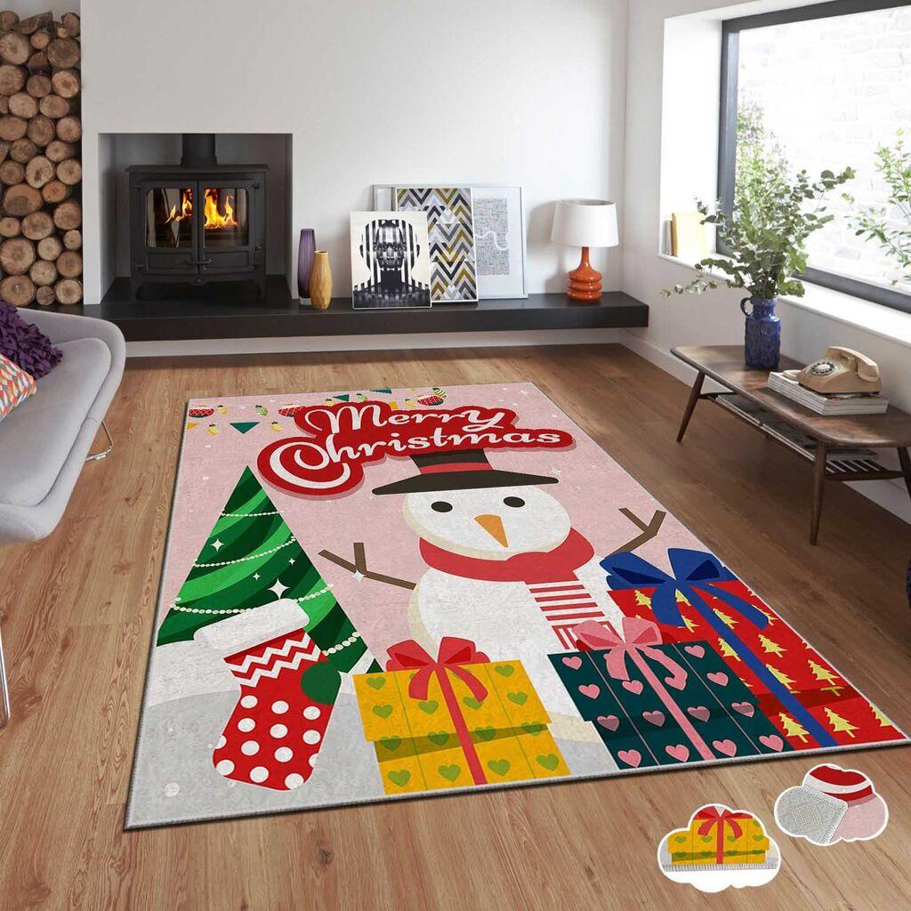 Conceptum Hypnose Tepih sa novogodišnjim motivima Asr-Crpt-4, Pravougaoni, 80 x 140 cm, Šareni