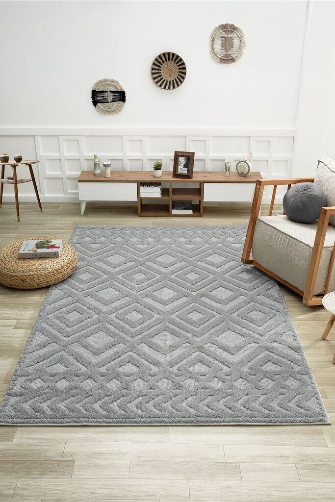 Conceptum Hypnose Tepih 830B, Pravougaoni, 180 x 250 cm, Sivi